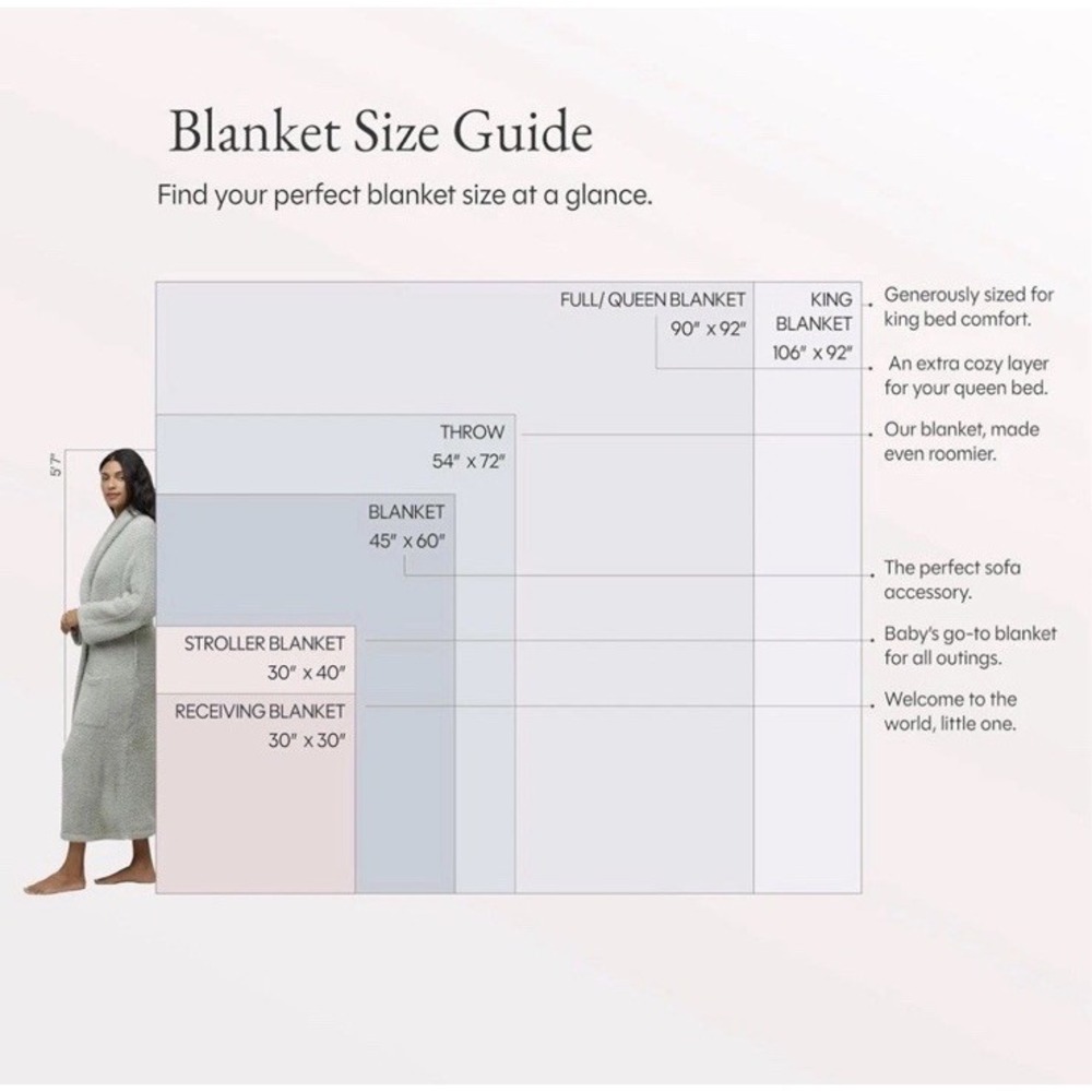 Barefoot Dreams CozyChic Lite Ribbed Throw 54"x72" Pearl White Cream New - Picture 5 of 5